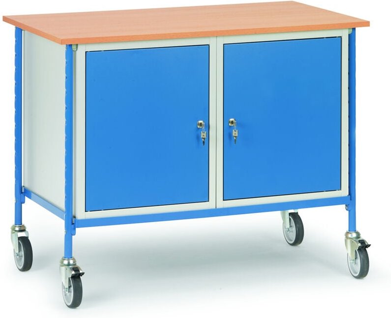 Rolltisch mit 2 Türen