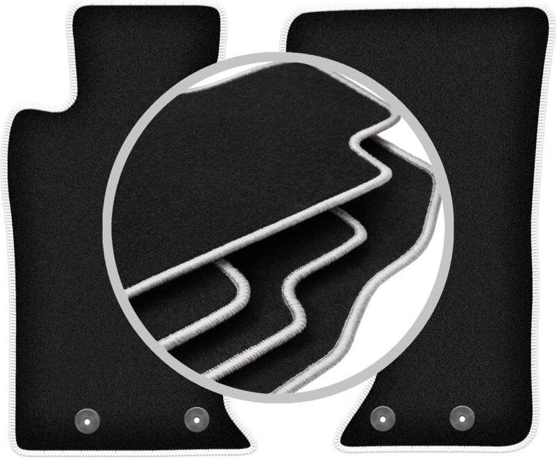 CARLUX-SILVER Autofußmatten für: Mazda MX-5 IV Coupé, Cabrio (2014-)