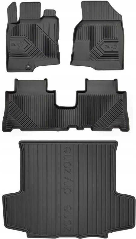Thumbnail - SET 77 Gummimatten und Fußmatten Chevrolet Captiva 1 2006-2015 mit