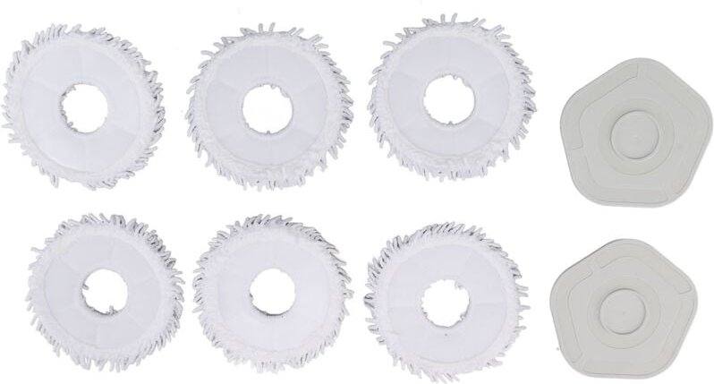 Zerodis Ersatz-Wischmopp-Pads für Staubsauger, Wischtücher für Wischmopp-Pads, Ersatz-Wischmopp-Pads mit Halterung für W...