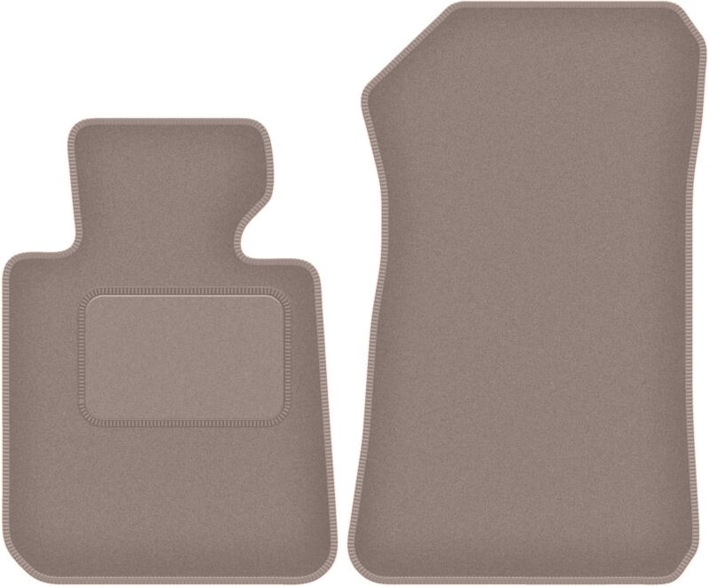 Beige Vordermatten für: BMW 1 E82 Coupé (2004-2011)