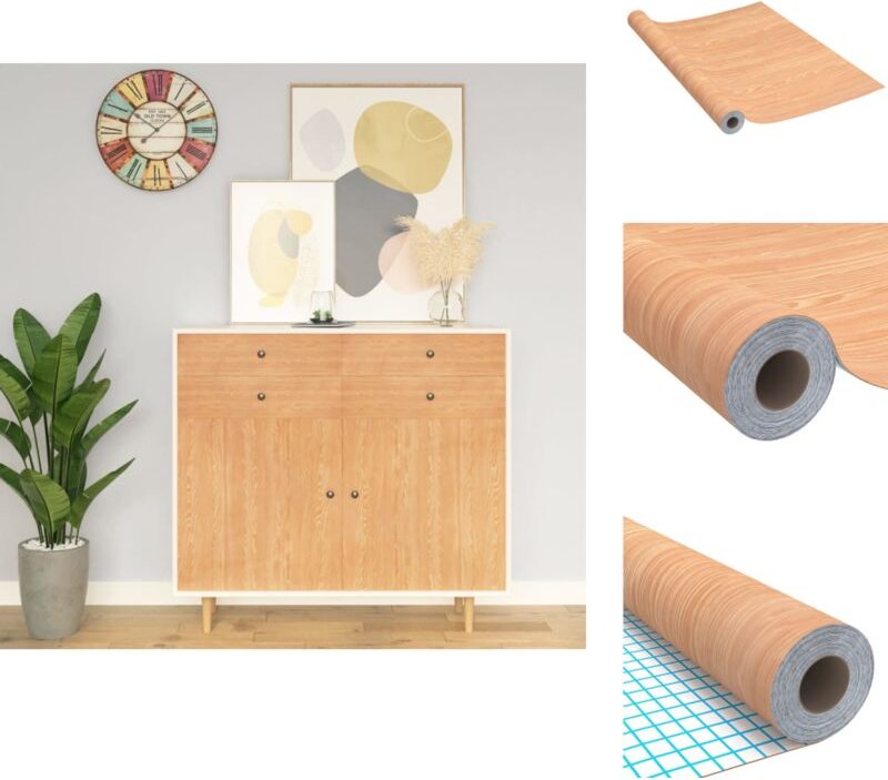 Fensterfolie - Living Selbstklebende Möbelfolie Ahorn 500x90 cm pvc - Braun
