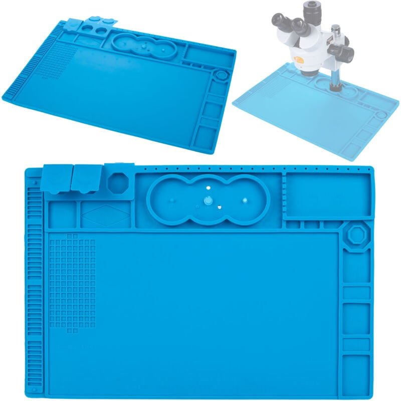Silikonmatte (Basis mit Eisenbasis) für Mikroskop 480x320mm