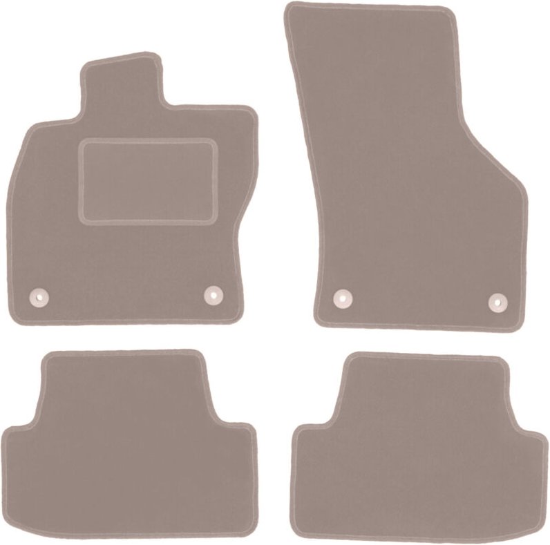 Beige Veloursmatten für: Audi A3 8V Fließheck 5-Türer, Cabrio (2012-)