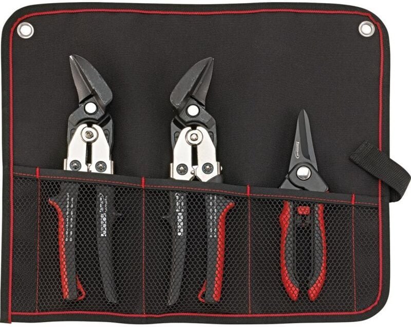 Blechscherensatz 3-teilig in Rolltasche - Format