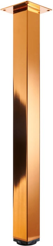 Hettich - Tischbein Arba 6,0 x 71 cm Stahl Kupfer-Optik - 1 Stück Tischbeine