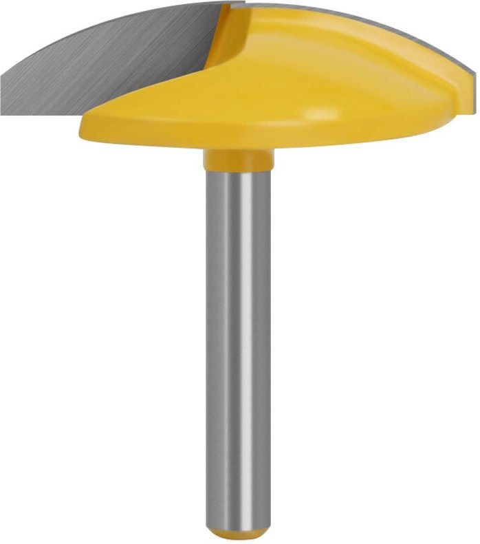 Horizontaler Kurvenfräser mit 8 mm Schaft, Hartmetall-Trimmfräser – Professionelle Holzbearbeitungswerkzeuge (44,5 x 44,...