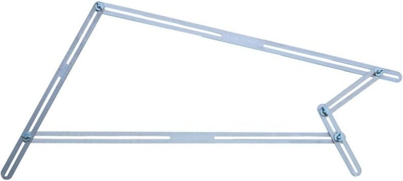 Treppen-Winkelschablone 48 Schienen T512 - Hedue