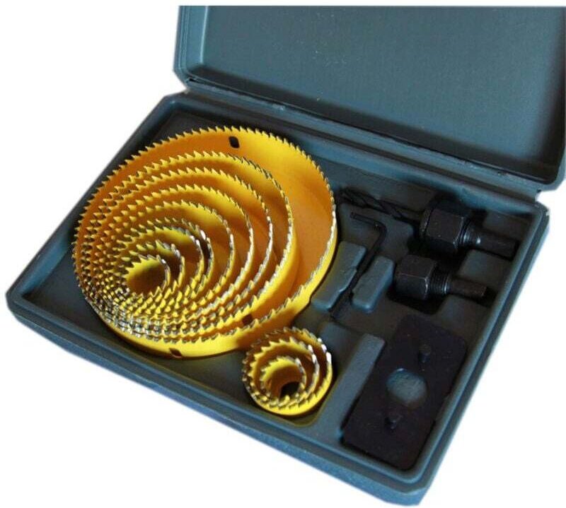 16-teiliges Holzfräser-Set, Bohrerhalter, 2 Zubehörteile, 12 Fräser - - Ymyny