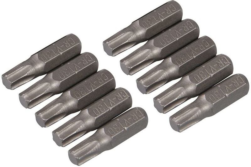 Trx-Schraubendrehereinsätze, CV-Stahl, 10er-Pckg. T30