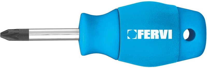 Fervi - Schraubendreher kurzer Kreuz-Nano-Schraubendreher Stk. 2 x 38 mm c885/2038