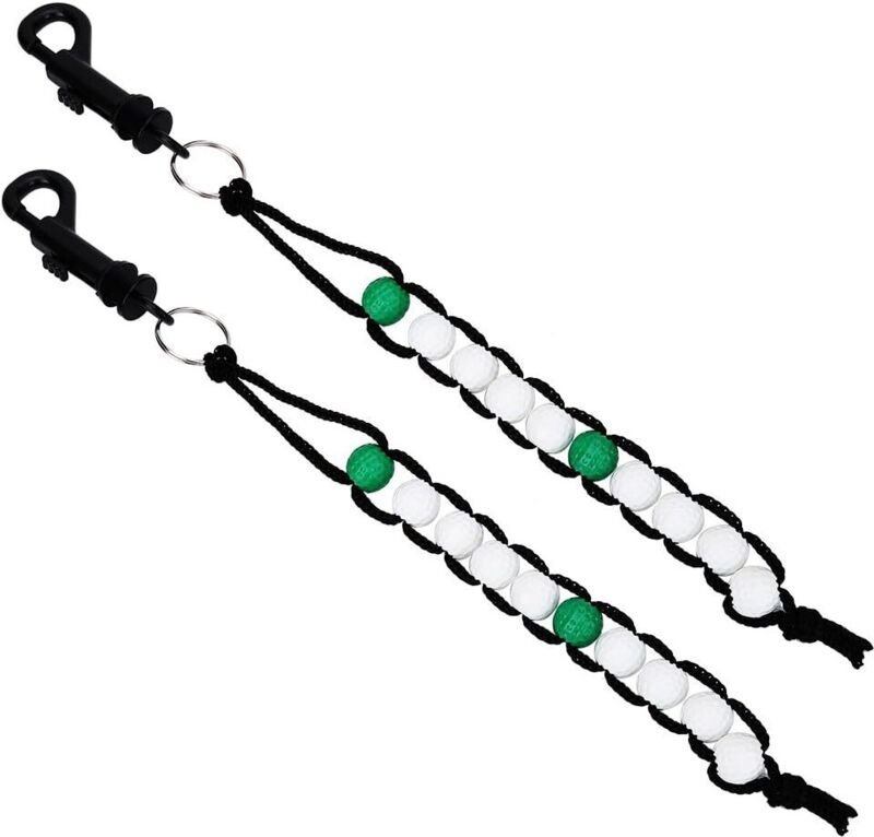 Tigrezy - Stück Golf Scorer Counter Ball Abacus mit Clip für den Golfplatz
