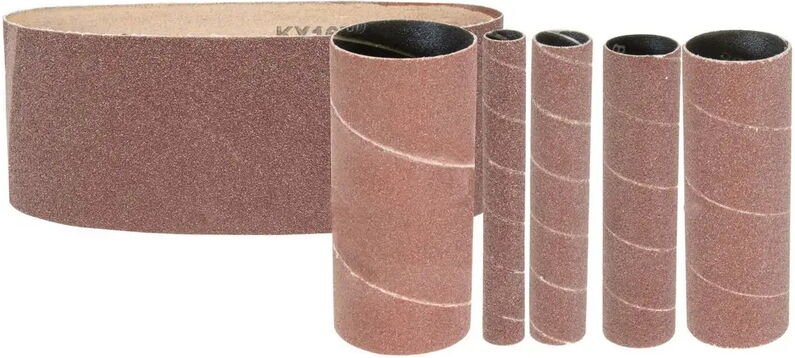 Güde - Schleifzubehör-Set 6-tlg. K150 Schleifhülsen Schleifband für Bandschleifer