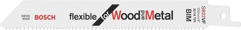 Thumbnail - Säbelsägeblatt s 922 vf, Flexible for Wood and Metal, 2er-Pack - 2608656040 - Bosch