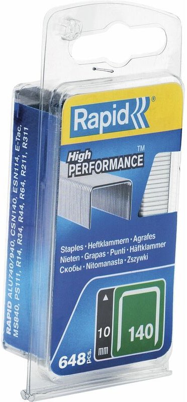Thumbnail - Rapid - Klammern Type 140 14 mm aus Stahldraht (650 Stück) Blister