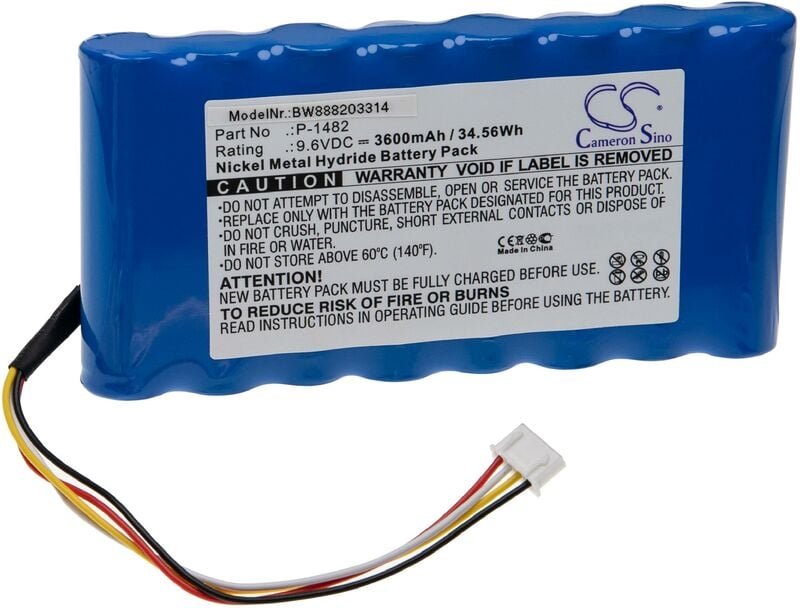 Vhbw - Akku Ersatz für Chauvin Arnoux 91504301 für Messgerät (3600mAh, 9,6V, NiMH)