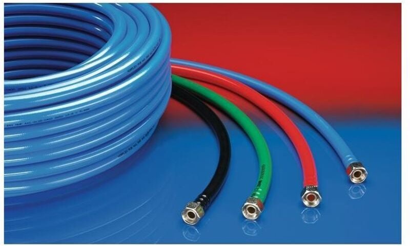 Thumbnail - Druckluft- und Pneumatikschlauch norflex® pur 441 robotic Innen-D. 12,8 mm rot Außen-D. 19,5 mm 3,35 mm Länge 50 m