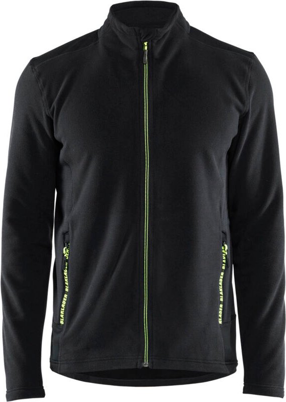 Arbeitsjacke aus Mikropolar 4765 - Schwarz/Gelb XXL