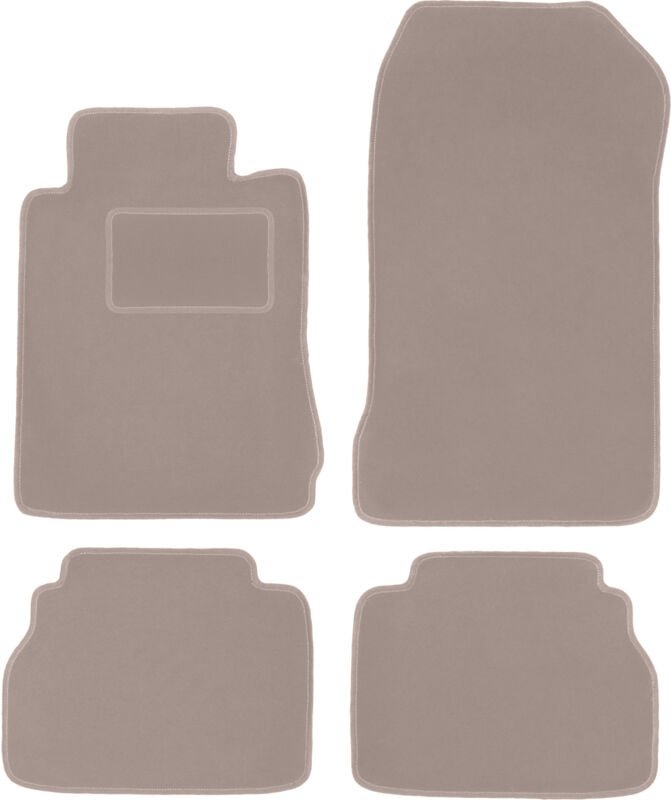 Beige Veloursmatten für: Mercedes E W210 Limousine, Kombi (1995-2003)