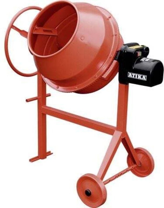 Atika - Betonmischer Mix 130 l, 600 w, 230 v Mörtelmischer Zementmischer