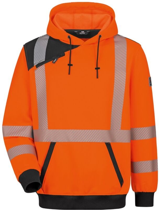 Feldtmann - Elysee Warnschutz-Hoodie Fridoli 22614 Gr. xl leuchtorange/schwarz