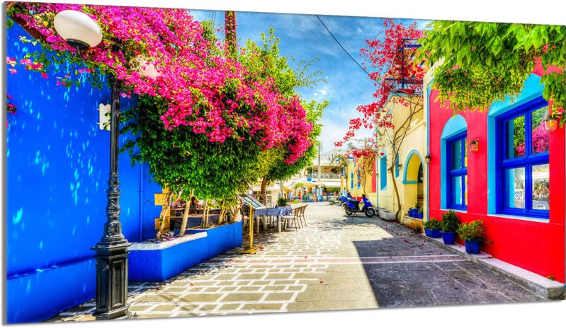 Glasschutzplatte für den Herd 90x52 Uliczka