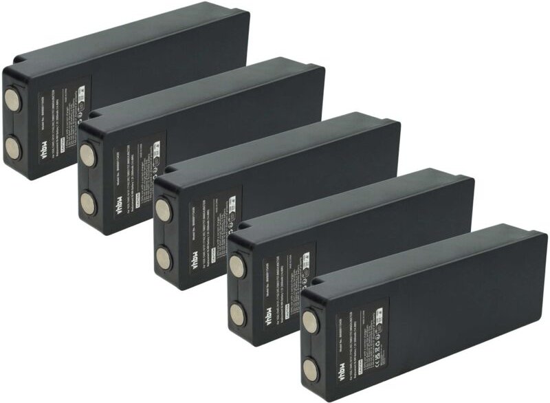 5x Akku Ersatz für Palfinger IM6024, RSC7220, 708031757 für Industrie-Funkfernsteuerung Fernbedienung (2000 mAh, 7,2 v, ...