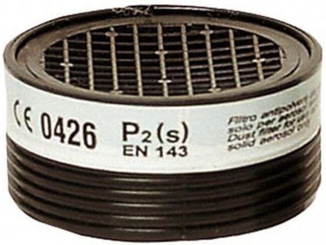 Box mit 8 - P2 Staub- und Rauchfilter, ungiftig - kein spezieller Schraubverschluss - für EURMASK UNO/DUO