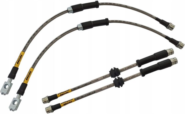 Flexible Teflon-Bremsschläuche mit Stahlgeflecht VW Caddy 4