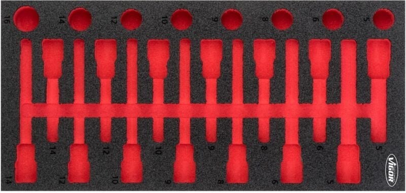 Weichschaum-Einlage, leer V5091-L - Vigor