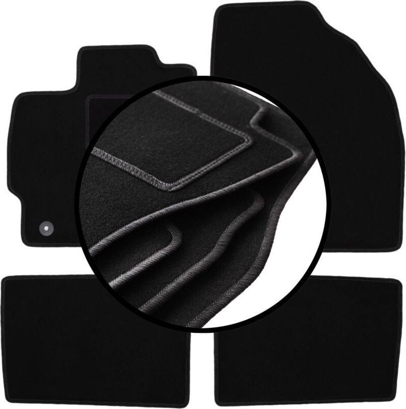 Veloursmatten-Satz für: Toyota Prius III XW30 Fließheck (2011-2015)