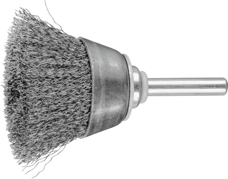 Topfbürste ungezopft tbu Ø40mm Schaft-Ø6 mm Stahl-Draht-Ø0,20 - Pferd