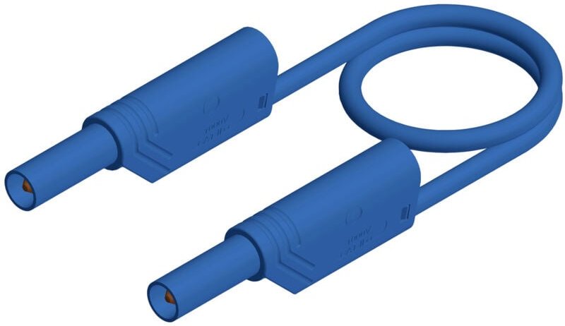 Sks Hirschmann - mls ws 200/2,5 bl Sicherheits-Messleitung Lamellenstecker 4 mm Lamellenstecker 4 mm 2