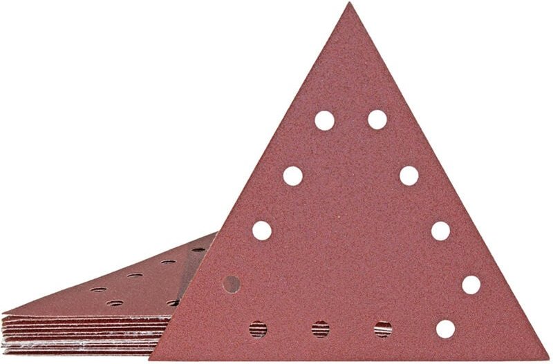 Fox Klett-Schleifscheiben, 290 x 250 mm, 12-Loch, f. Trockenbauschleifer, Normalkorund (10 Stk.) K36 - Miotools