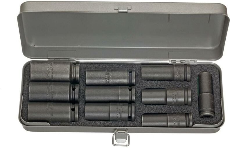 6300-19-M impact- Steckschlüssel Garnitur, 10-tlg., 1/2'