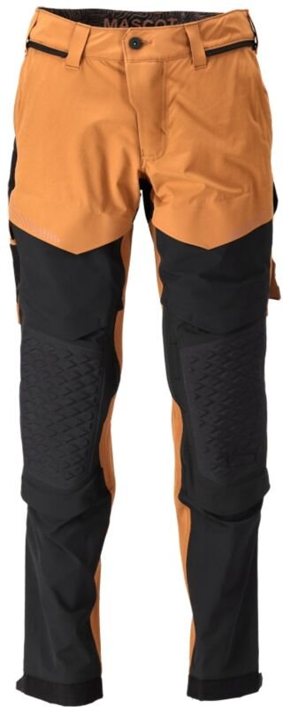 Thumbnail - Hose mit Knietaschen 22279-605-5409 Gr. 82C49 nussbraun/schwarz - Mascot