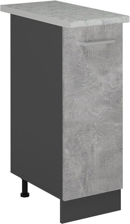 Vicco - Apothekerunterschrank R-Line, Beton, 30 cm ap Marmor