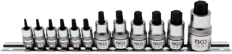 Bgs Technic - Bit-Einsatz-Satz extra kurz T-Profil (für Torx) T8 - T60 12-tlg.