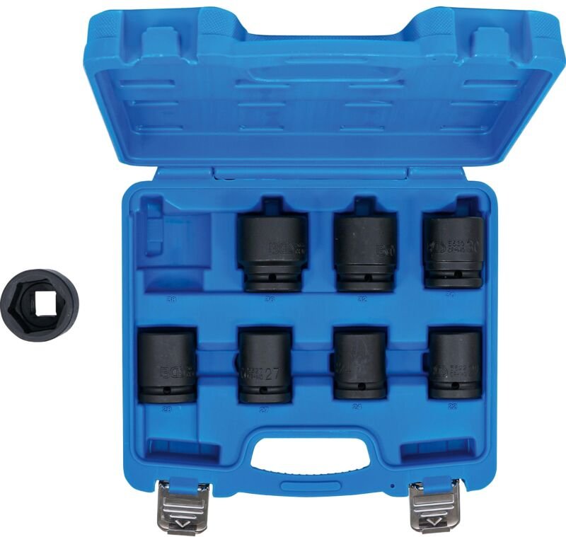 Kraft-Steckschlüssel-Einsatz-Satz Antrieb Innenvierkant 20 mm (3/4") SW 22 - 38 mm 8-tlg.