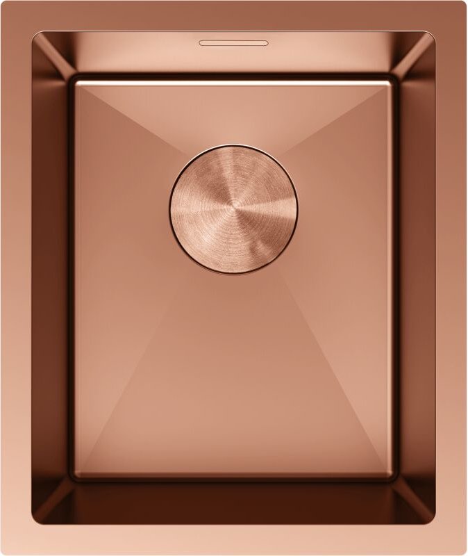 Mexen Trixo Edelstahlspüle 1-Becken 370 x 440 mm, Kupfer - 6412371000-65