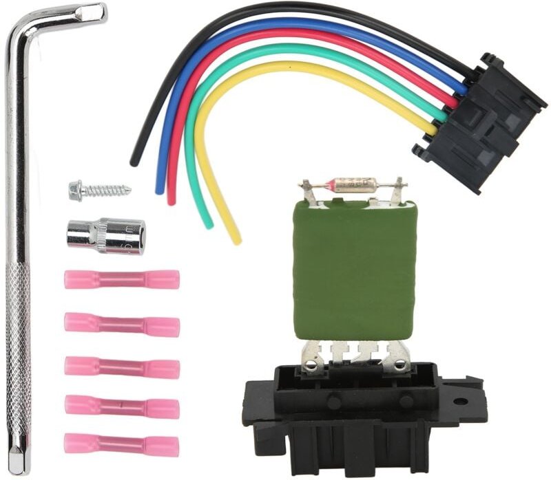 Ej.life - Lüfterwiderstand, einfache Installation Ölbeständiges langlebiges abs 95508692 Ersatz für Opel Corsa d Box 200...