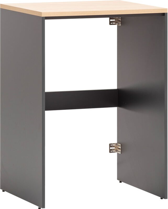 Lomadox - Waschmaschinenumbau in anthrazit mit Eiche STOBY-80