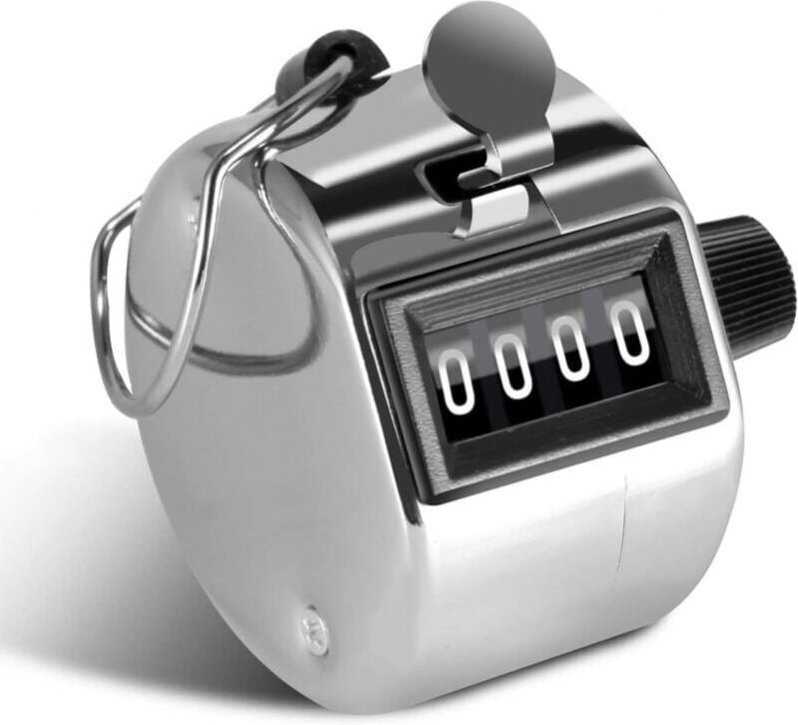 Cyslmuk - 4-stelliger manueller Passzähler für Personenzähler, Golfsport, Trainerschule