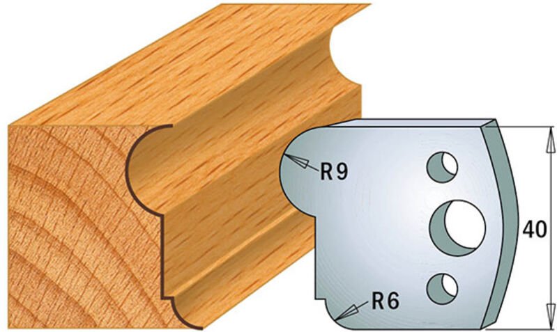 690.055 PAAR SP 40x4mm PROFILMESSER R6-R9mm