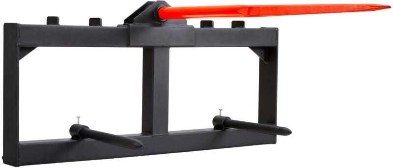 Mophorn - 49' Heuspeer, 1600 lbs Tragkraft, Anbaugerät für Kompaktlader mit 2 Stabilisierungsspeeren, Schnellbefestigung...