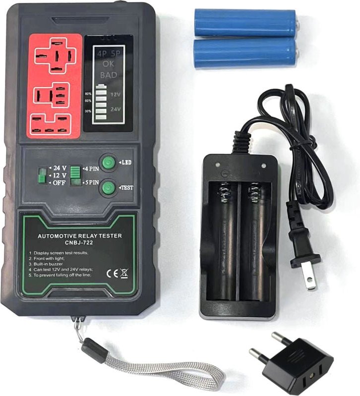 Thumbnail - 12V 24V Automotive Elektronische Relais Tester Auto Batterie Checker led Anzeige Licht Auto Diagnose Werkzeuge - Eosnow