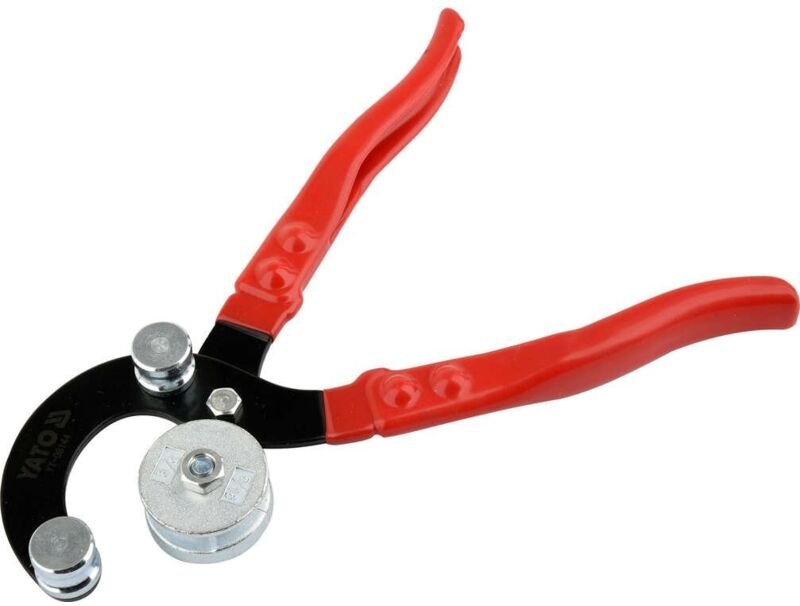 Bricoline - Rohr Biegezange 255mm Biegegerät für Bremsleitungen Klimaleitungen ø 4,75mm-10mm Rohrbiegewerkzeug