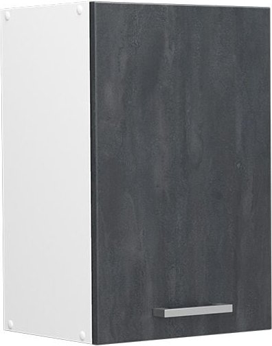 Vicco - Küchenoberschrank R-Line, Schwarz Beton, 40 cm