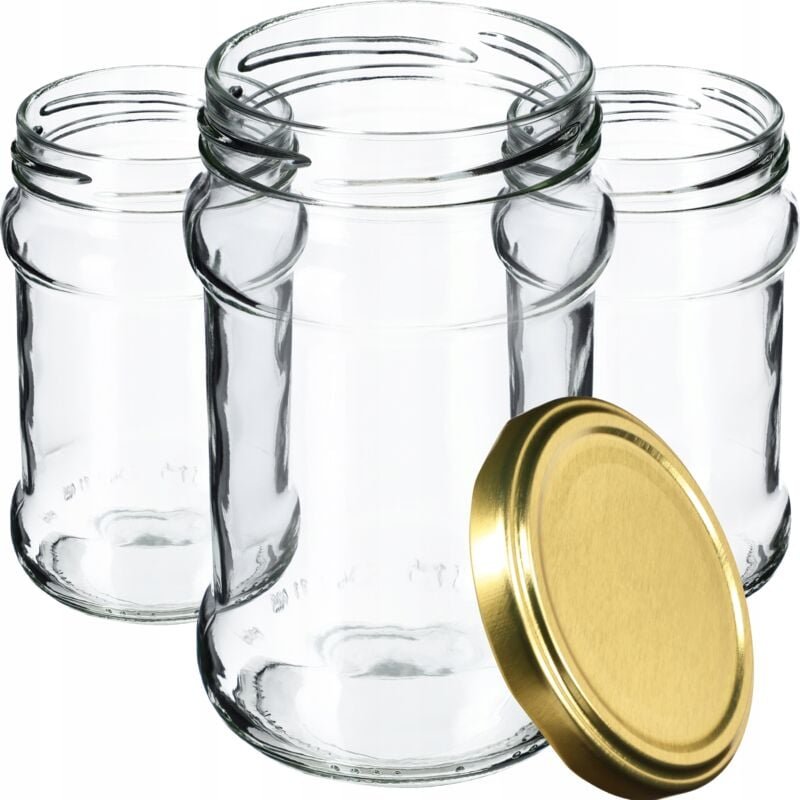 Kadax - kleine Einmachgläser 315 ml, fi66, Gläser für Honig, Marmeladengläser mit Deckel, Luftdichte g