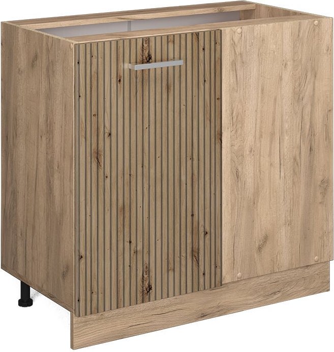 Eckunterschrank R-Line, Artisan-Eiche, 86 cm ohne Arbeitsplatte Vicco